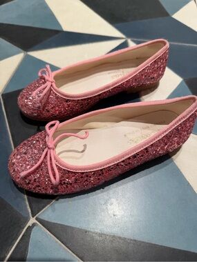 La Coqueta glitter pink ballerinas kids size 29 EU (11.5 US) ballet flats